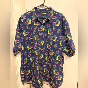 Ralph Lauren men’s 2xl Hawaiian polo flamingo vintage